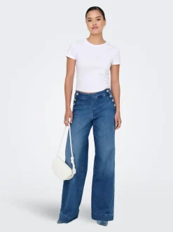 ONLMADISON Hohe Taille Weiter Beinschnitt Jeans