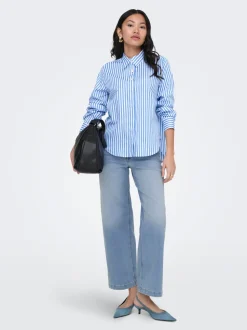 ONLMADISON Hohe Taille Weiter Beinschnitt Verkürzt Jeans