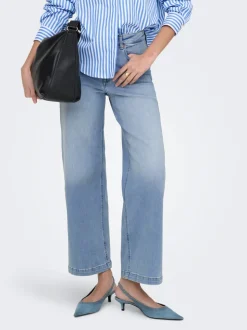 ONLMADISON Hohe Taille Weiter Beinschnitt Verkürzt Jeans