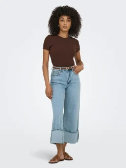 ONLMADISON Hohe Taille Weiter Beinschnitt Jeans