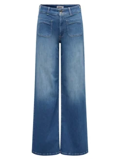 ONLMADISON Hohe Taille Weiter Beinschnitt Jeans