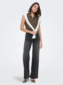 ONLMADISON Hohe Taille Weiter Beinschnitt Jeans