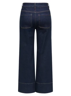 ONLMADISON Hohe Taille Weiter Beinschnitt Verkürzt Jeans
