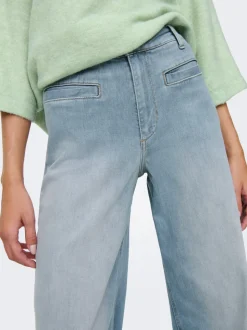 ONLMADISON Hohe Taille Weiter Beinschnitt Jeans