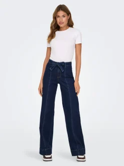 ONLMADISON Hohe Taille Weiter Beinschnitt Jeans