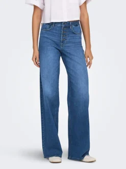 ONLMADISON Hohe Taille Weiter Beinschnitt Jeans