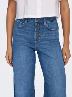 ONLMADISON Hohe Taille Weiter Beinschnitt Jeans