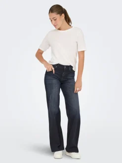 ONLMADISON Hohe Taille Weiter Beinschnitt Jeans