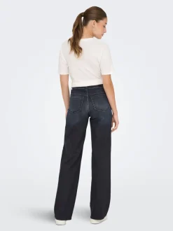 ONLMADISON Hohe Taille Weiter Beinschnitt Jeans