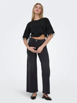ONLMADISON Hohe Taille Weiter Beinschnitt Jeans