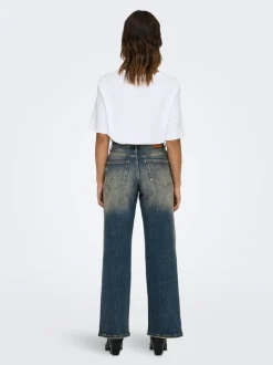 ONLMADISON Hohe Taille Weiter Beinschnitt Jeans