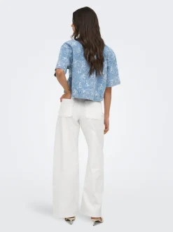 ONLMADISON-SILLE Hohe Taille Weiter Beinschnitt Jeans