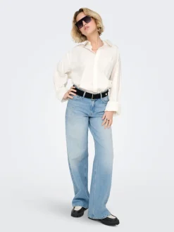 ONLMAYA Mittlere Taille Weiter Beinschnitt Jeans