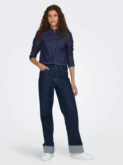 ONLMERCER Hohe Taille Weiter Beinschnitt Jeans