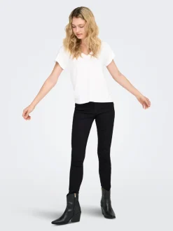 ONLMILA Hohe Taille Skinny Fit Knöchellang Jeans