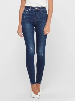 ONLMILA Hohe Taille Skinny Fit Knöchellang Jeans