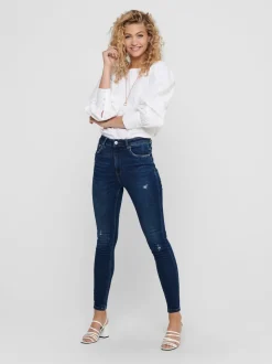 ONLMILA Hohe Taille Skinny Fit Knöchellang Jeans