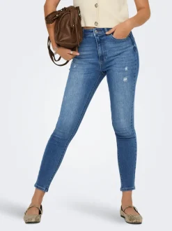 ONLMILA Hohe Taille Skinny Fit Knöchellang Jeans