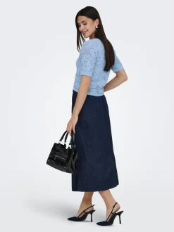 ONLMINDY Denim Jeansrock Langer Rock