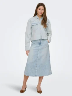 ONLMINDY Denim Jeansrock Langer Rock