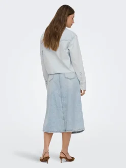 ONLMINDY Denim Jeansrock Langer Rock