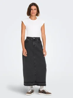 ONLNELIA Denim Jeansrock Langer Rock
