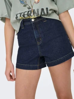 ONLPARIS Hohe Taille Normal geschnitten Jeans-Shorts
