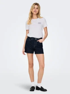ONLPHINE Hohe Taille Normal geschnitten Jeans-Shorts