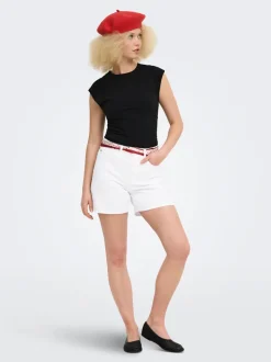 ONLPHINE Hohe Taille Normal geschnitten Jeans-Shorts