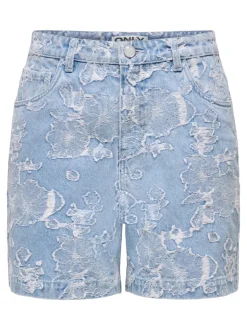 ONLPHINE-AUDE Hohe Taille Normal geschnitten Jeans-Shorts