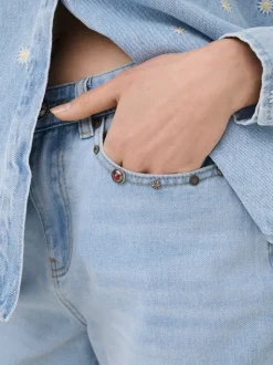 ONLPHINE Mittlere Taille Normal geschnitten Jeans-Shorts