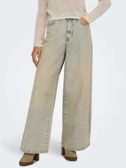 ONLPIPER-SONIC Hohe Taille Weiter Beinschnitt Jeans
