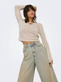 ONLPIPER-SONIC Hohe Taille Weiter Beinschnitt Jeans