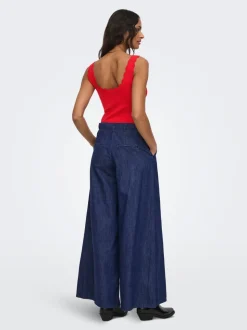 ONLPOSE Hohe Taille Weiter Beinschnitt Jeans
