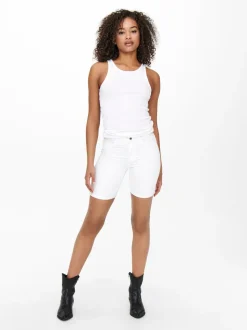 ONLRAIN Mittlere Taille Eng anliegend Jeans-Shorts