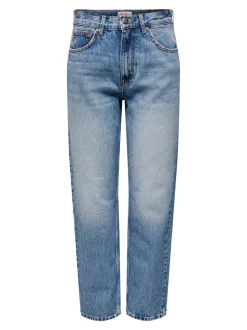 ONLROBYN Hohe Taille Gerade geschnitten Jeans