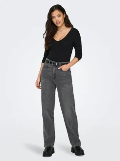 ONLROBYN Mittlere Taille Gerade geschnitten Jeans