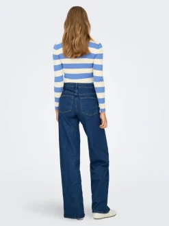 ONLSANNA Hohe Taille Weiter Beinschnitt Jeans