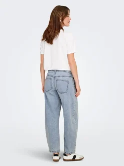 ONLSAVONA Mittlere Taille Barrel Fit Knöchellang Jeans