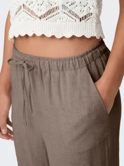 ONLSIESTA Gerade geschnitten Leinen Hose