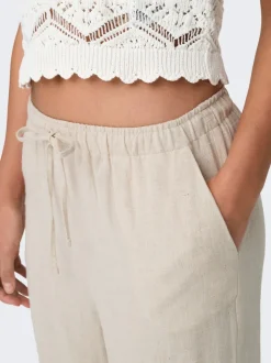 ONLSIESTA Gerade geschnitten Leinen Hose