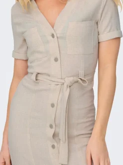 ONLSIESTA Leinen Langes Kleid