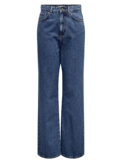 ONLSILJE Hohe Taille Gerade geschnitten Jeans