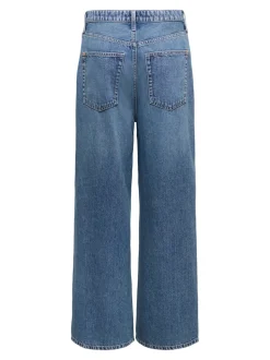 ONLSILKY Hohe Taille Weiter Beinschnitt Jeans