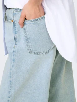ONLSILKY Hohe Taille Weiter Beinschnitt Jeans
