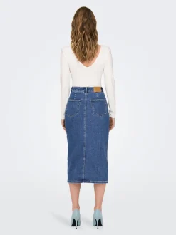 ONLSIRI Denim Jeansrock Midirock