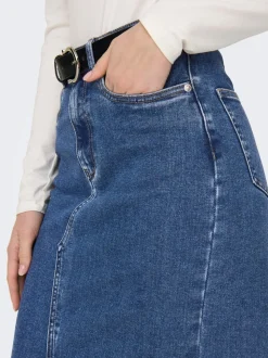 ONLSIRI Denim Jeansrock Midirock