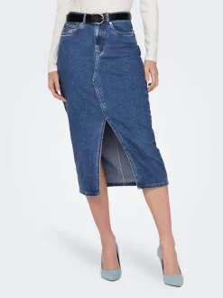 ONLSIRI Denim Jeansrock Midirock