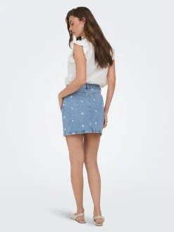 ONLSTELLA Denim Jeansrock Kurzer Rock