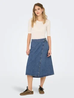 ONLTHEA Denim Jeansrock Midirock